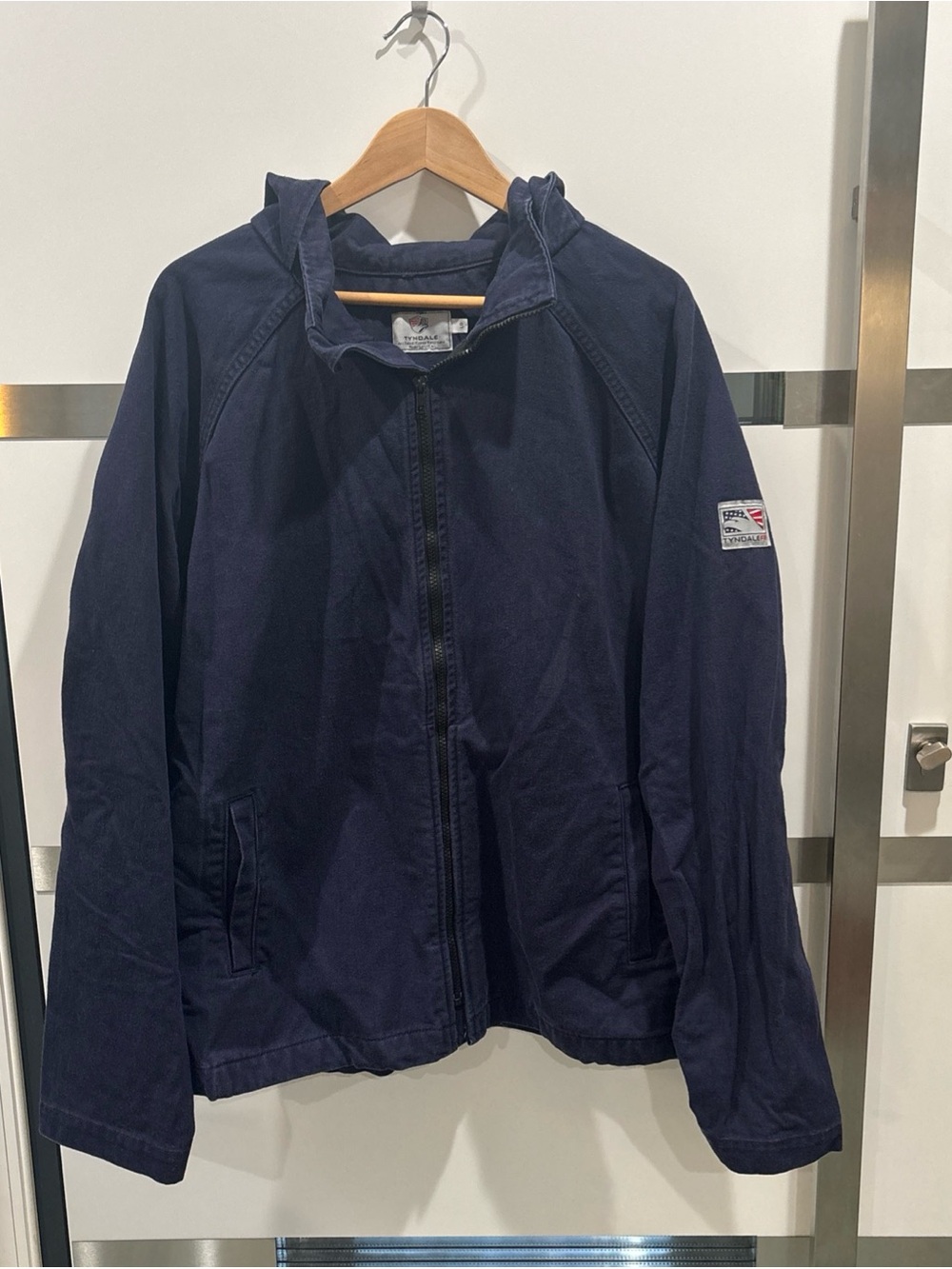 Tyndale FR Hoodie Jacket Large Navy Blue Flame Resistant Arc Rated